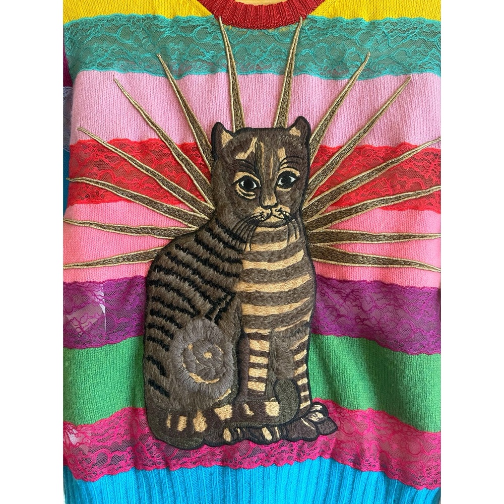 RARE Gucci Cat Sweater - Picture 5 of 15